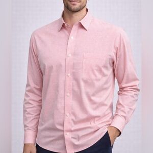 -Brooks Brothers Orange/White Gingham Non-Iron Slim-Fit Button-Down Shirt 15.5